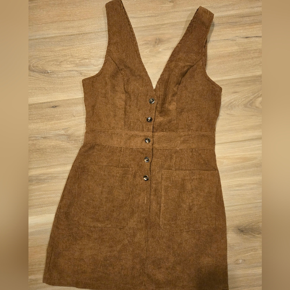 Brown Corduroy Dress